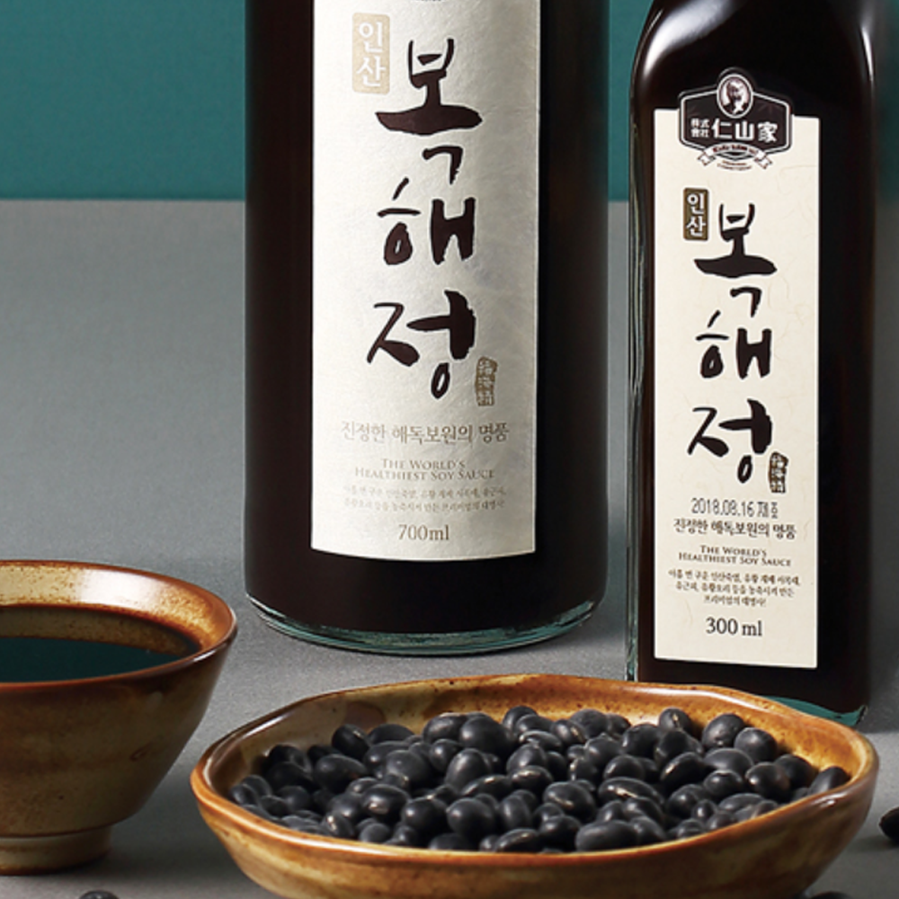 인산가 복해정 인산죽염 서목태 유황오리진액 간장 300ml : 죽염명가
