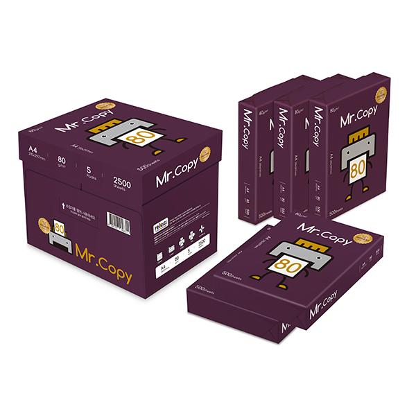 미스터카피 프리미엄 복사용지 A4 80g 1박스 2500매 : 오피스디포 공식스토어