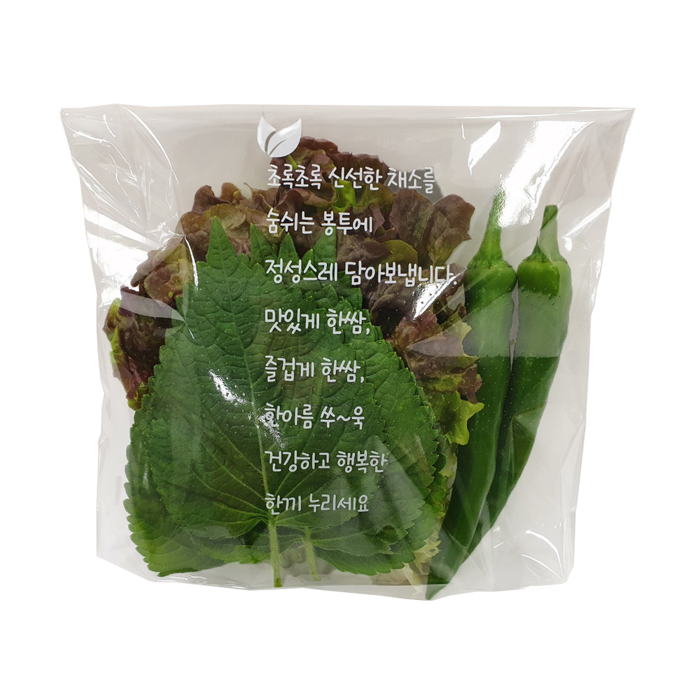 나없으면못쌈(소),리뷰봉투,초록쌈(소)봉투 옵션선택 - 1000장 : 채소포장비닐 팩피아