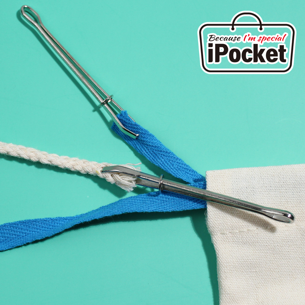 아이포켓 고무줄 끼우개 바지 치마 니트 옷수선 파우치 끈 교체 끼우기 : 아이포켓-iPOCKET