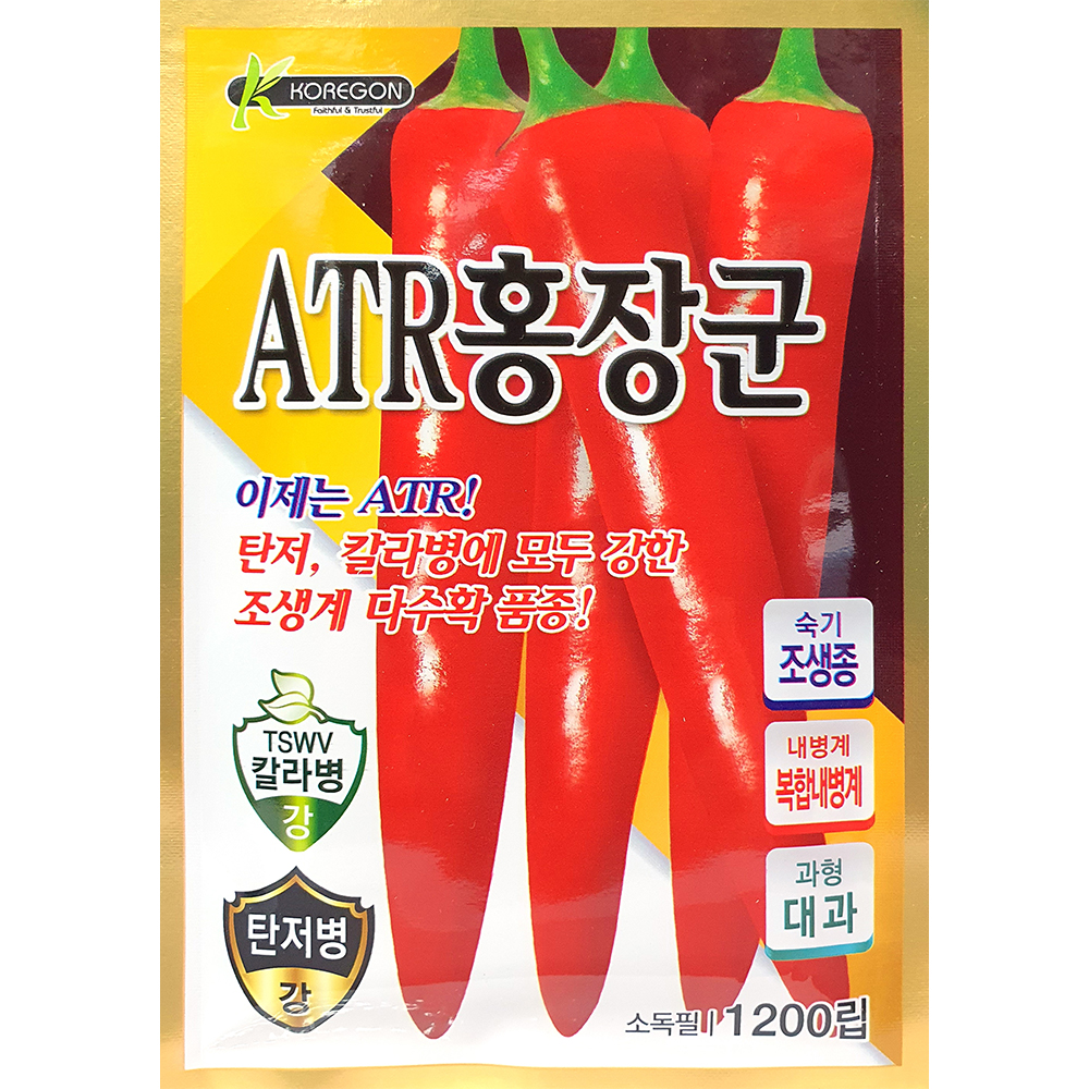 ATR홍장군고추씨앗 1200립 22년 극조생 거대과 복합내병계 : 제일농약사