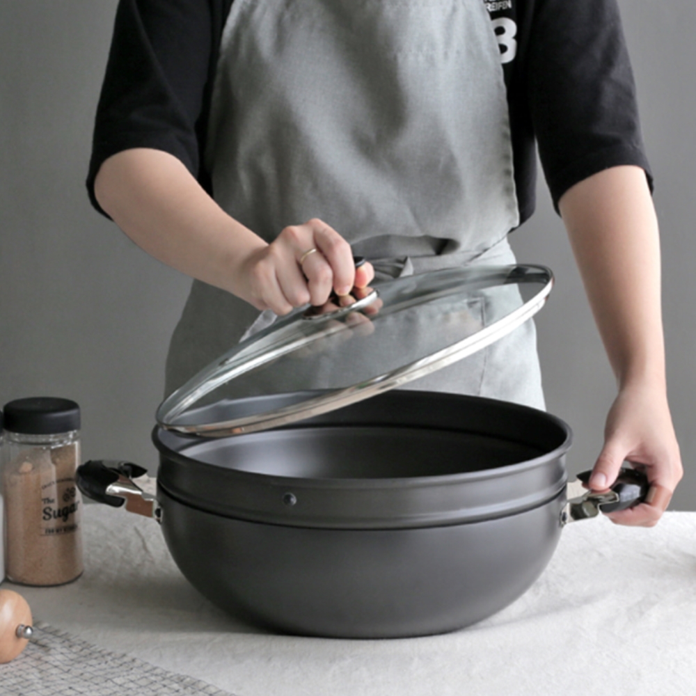 가정용찜기 찜솥 2단 만두 곰솥 찜기가마솥 튼튼한냄비 4SIZE : 빵심몰