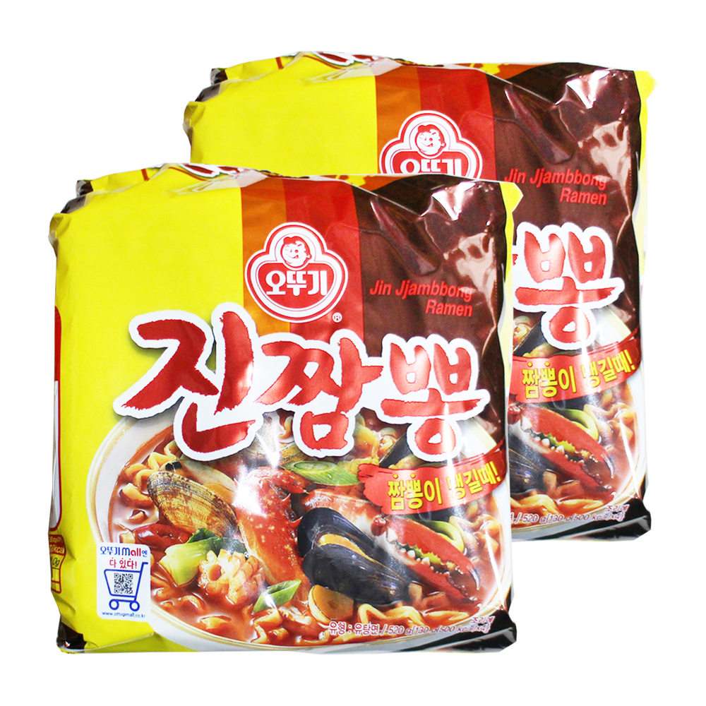 오뚜기 라면 진짬뽕 130g 4입 2개 짬뽕 : 더진스토어