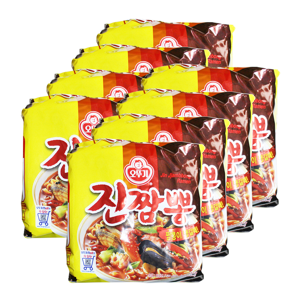 오뚜기 라면 진짬뽕 130g 4입 8개 짬뽕 : 더진스토어