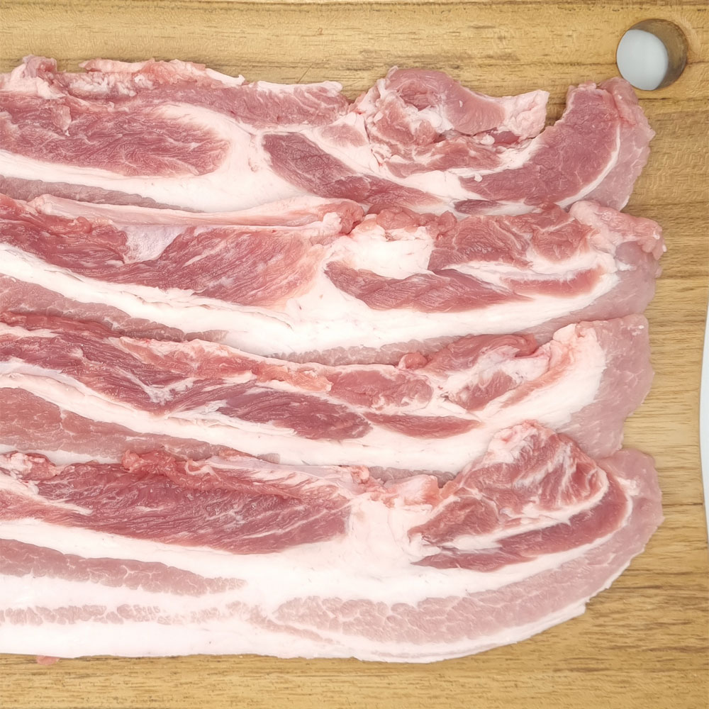 삼삼푸드 뽕나무 숙성 생삼겹살 구이 수육용 500g 국내산 한돈 1등급 : 삼삼푸드