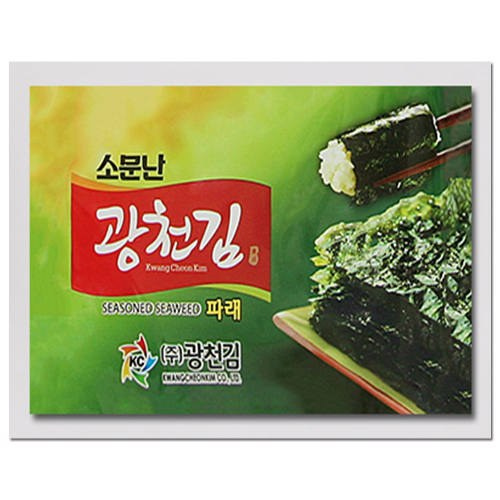 소문난 광천김 파래16단 도시락김 16봉 : 더마트