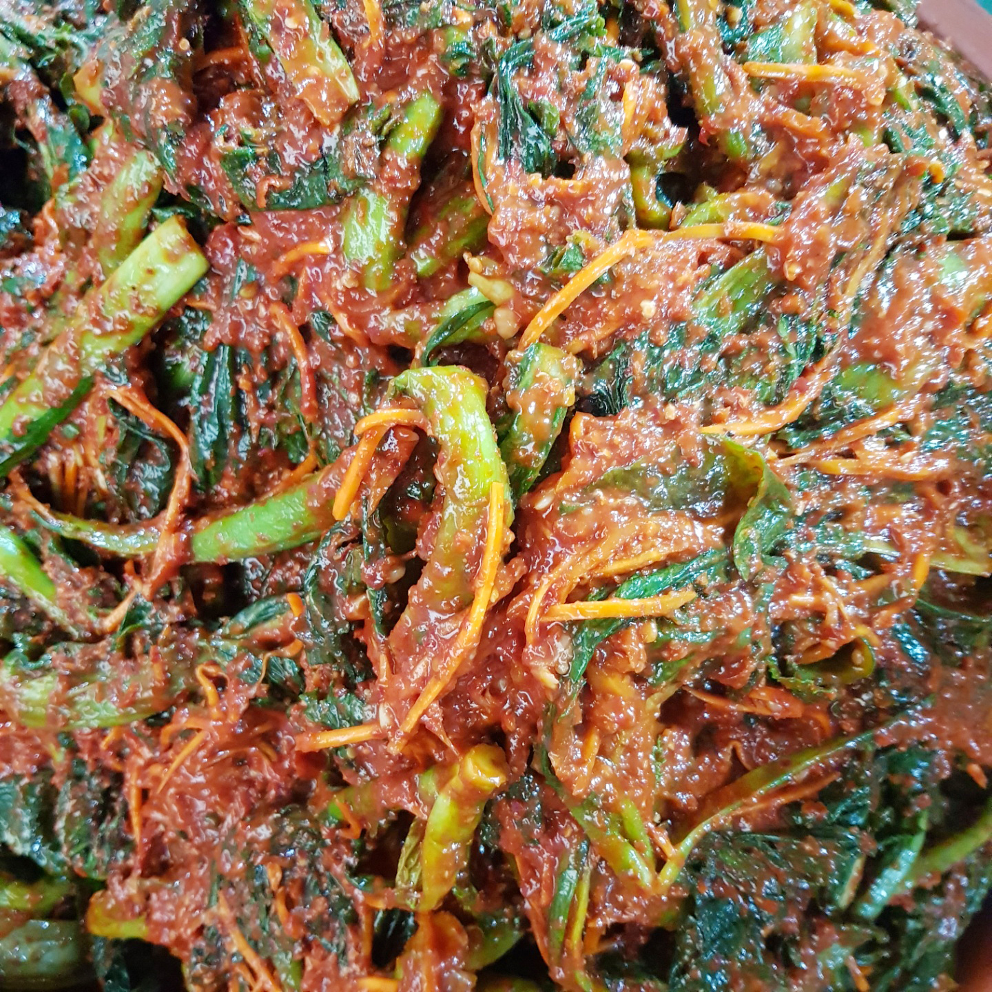 저염식 여수 돌산갓김치 주문 전라도 김장김치 밥반찬 맛 : 여수한뚝배기