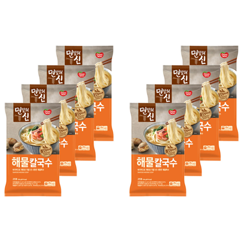 동원 면발의신 해물 칼국수 2인분 8봉 : 청화마트