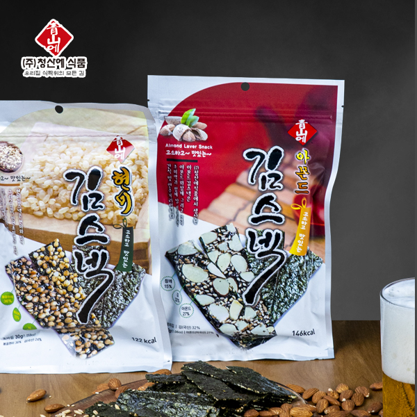 김스낵 30g : 청산에식품