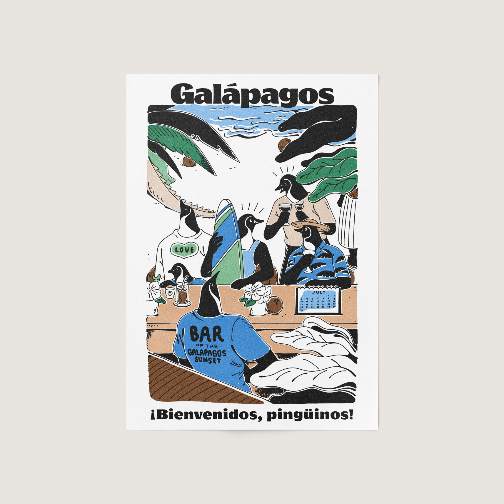 Galápagos A3 일러스트 Poster(포스터) : 샤이웍스