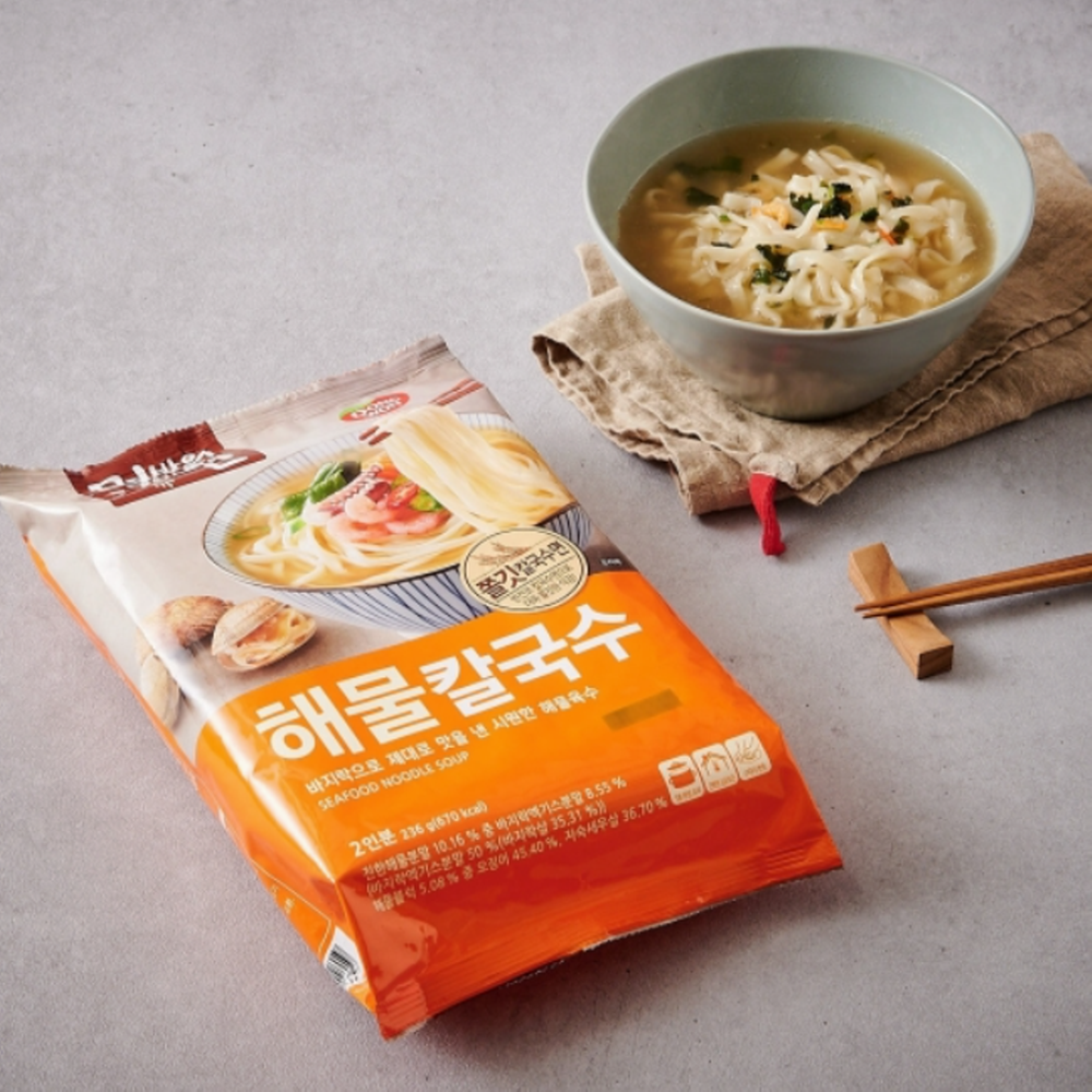 동원 면발의신 해물 칼국수 2인분 4봉 : 청화마트