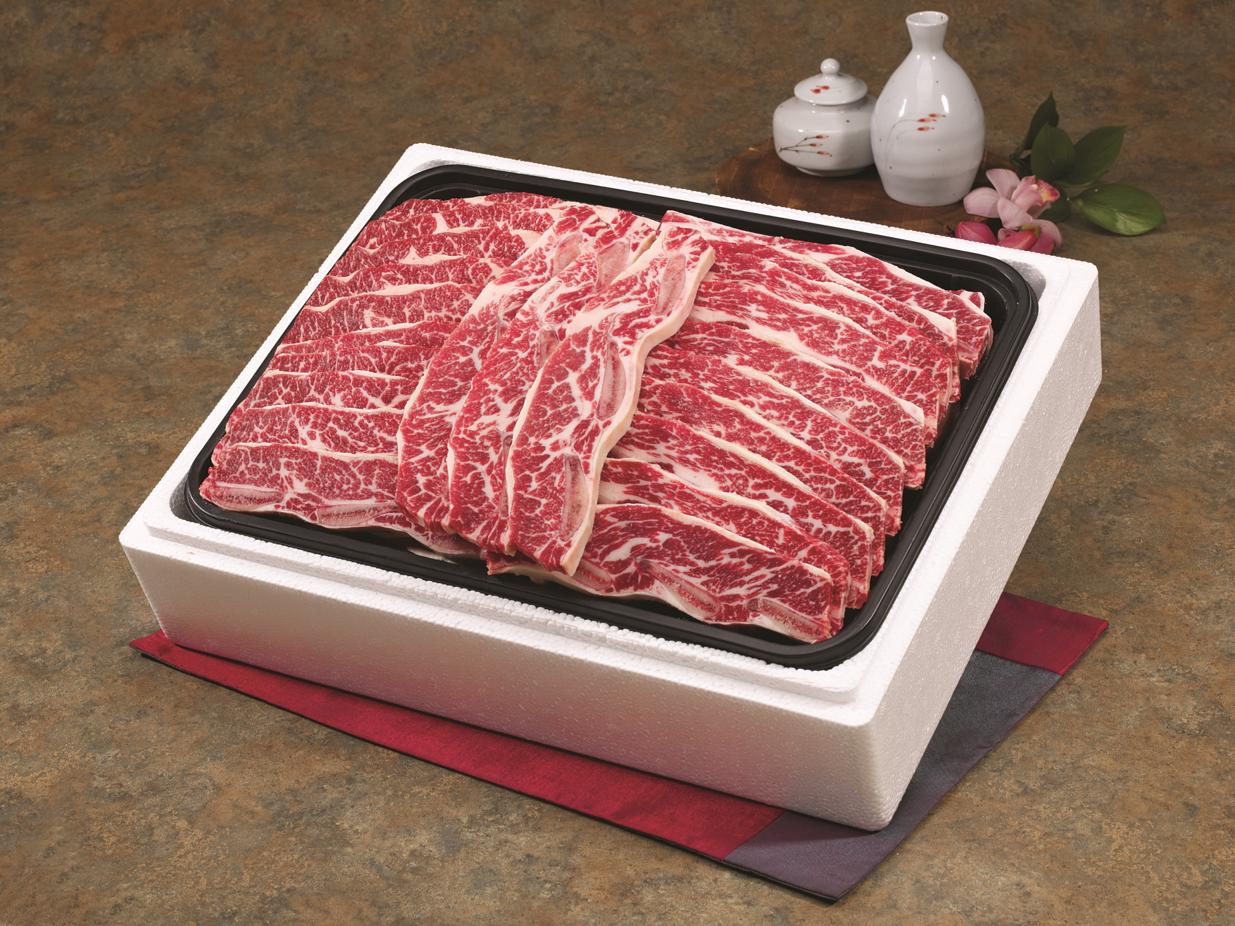 [LA갈비&LA양념갈비 선물세트 5kg] 6-8번 꽃갈비로 만든 초이스 등급 LA갈비 : 참토우