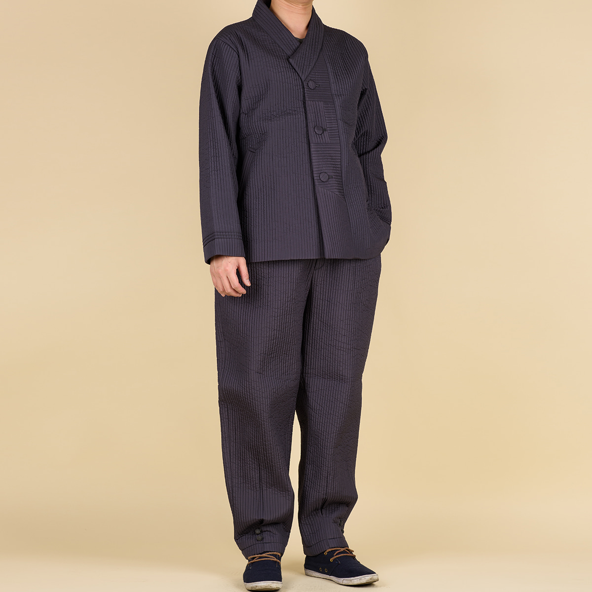 남자-해인 무광 누비 2ps 2 생활한복(개량한복) : 다오네우리옷