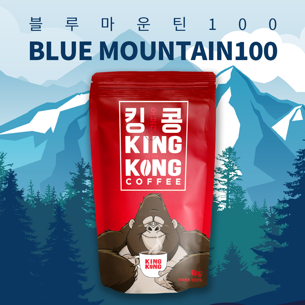 킹콩 원두커피 콜롬비아 에스프레소 블렌드 고소한 생두 홀빈 1kg 원두 : 미니코코몰