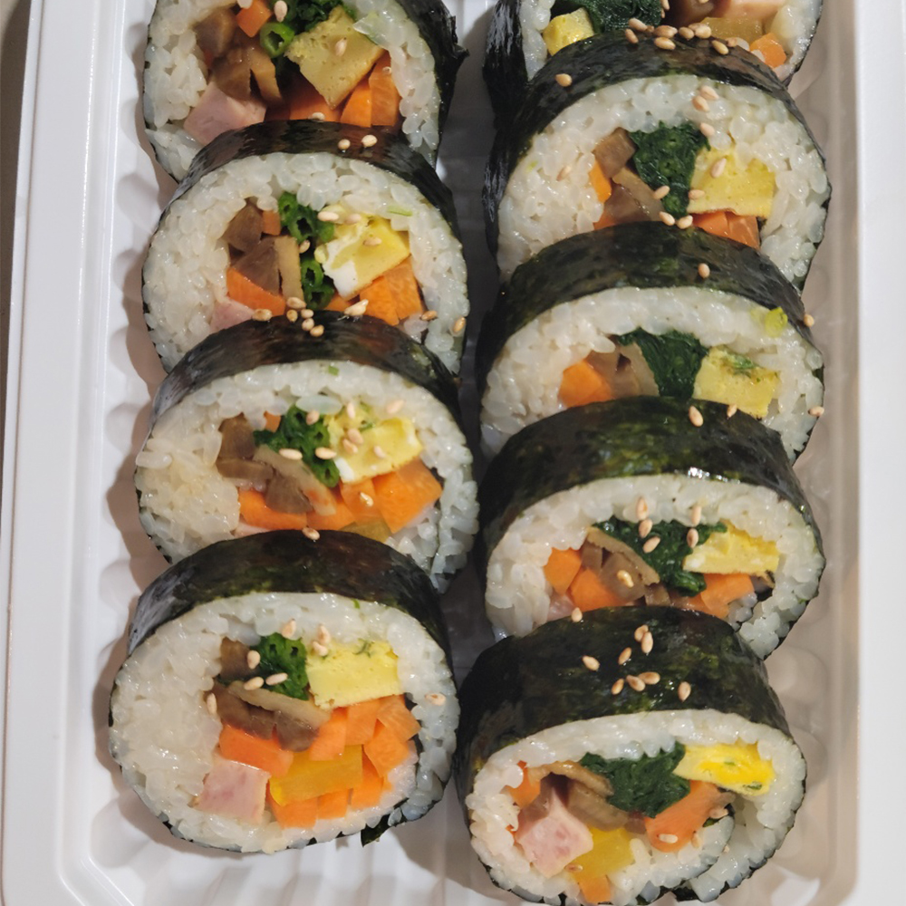 [금천구 당일배송] 한끼든든 김밥 1줄 [별빛남문 코끼리튀김] : 동네시장 장보기