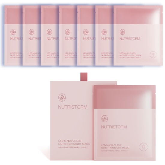 뉴트리스톰 피부 수분 보습  안티에이징 마스크팩 27ml 7매 : 뉴트리스톰