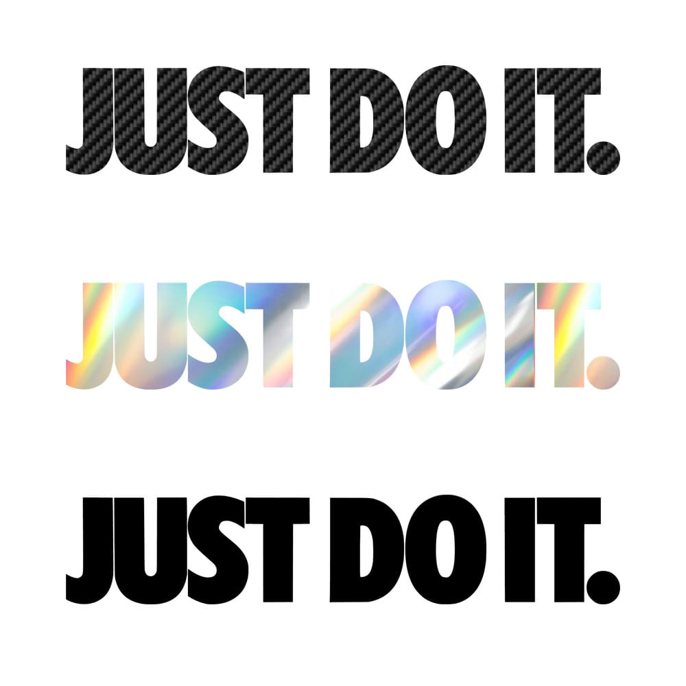 JUST DO IT 저스트두잇 포인트 데칼스티커 : b2b카프리