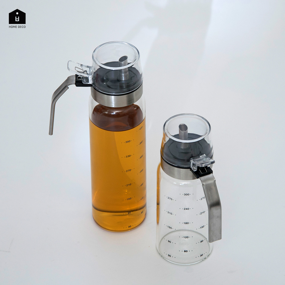 UH 내열 유리 오일병 카페 소스병 간장병 식용유 참기름통 틱톡 300ml : UH홈데코스토어