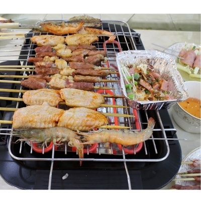 가정용미니화로 대형 양꼬치 전기오븐 미니 가정용 무연 바베큐 소형차 다용도 생선구이 생굴 : 알리바바상점