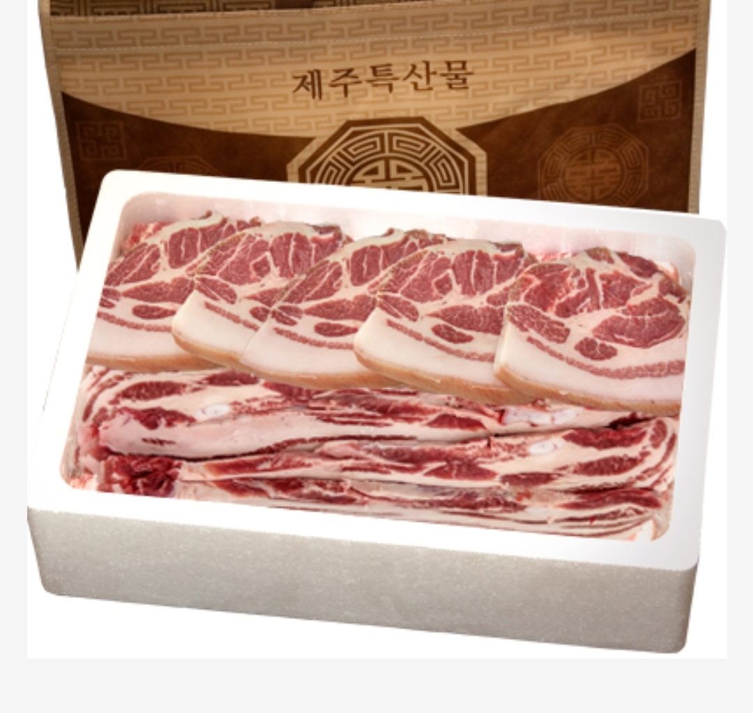 제주 흑돼지 오겹살 1kg + 목살 1kg 선물세트 제주 산지직송 냉장육 : 먹을락제주
