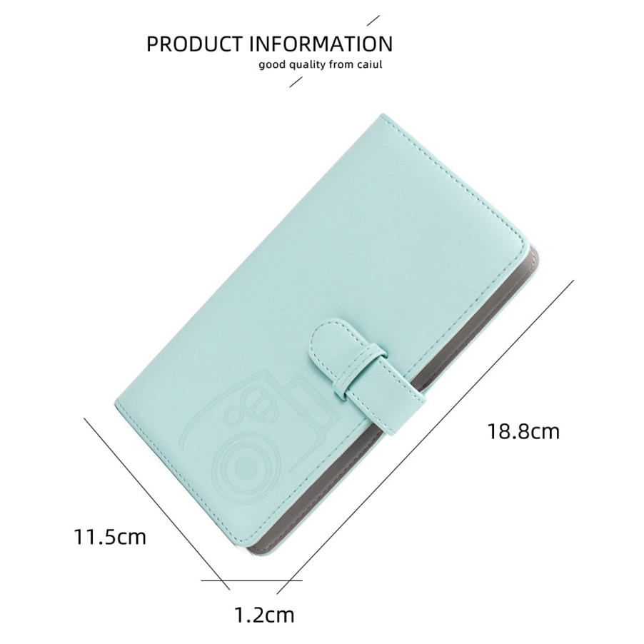 fujifilm instax 인스탁스 필름 가방 즉석 카메라 96 pockets 3 인치 미니 지갑 인화지 앨범 책 pu 가죽 커버 mini 9 8  119 : 찐찐연구소
