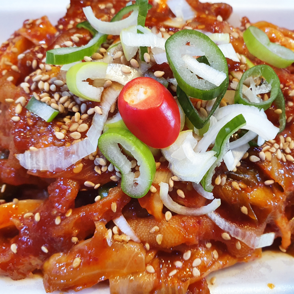 [부천,시흥,인천 부평구 배달] 매콤한 무뼈닭발볶음 350g [중동 서가네반찬] : 동네시장 장보기