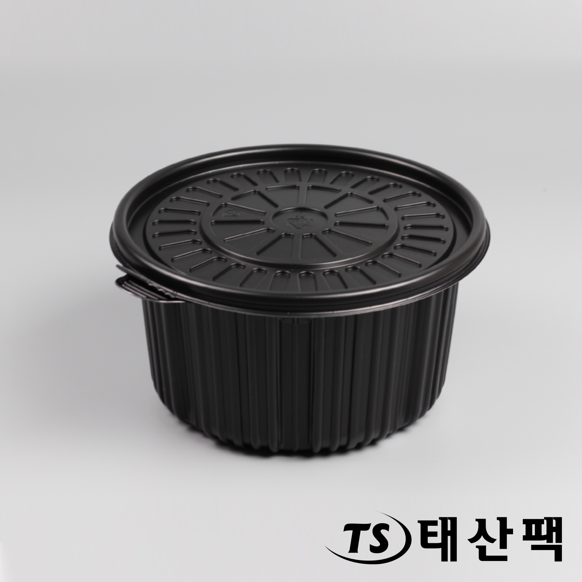 AJ 탕용기 220파이 대 2.7L 백색,검정 일회용 냉면용기 200개 : 태산팩