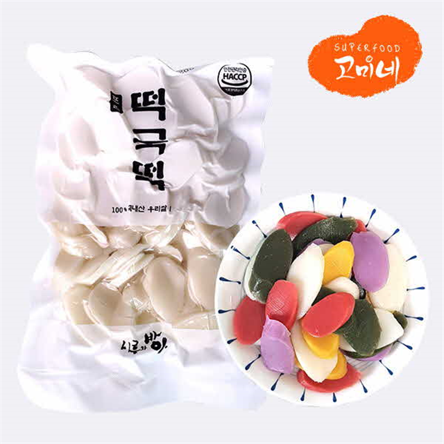 [시루와방아] 떡국떡 400g 오색 / 일반 : 그린라잇