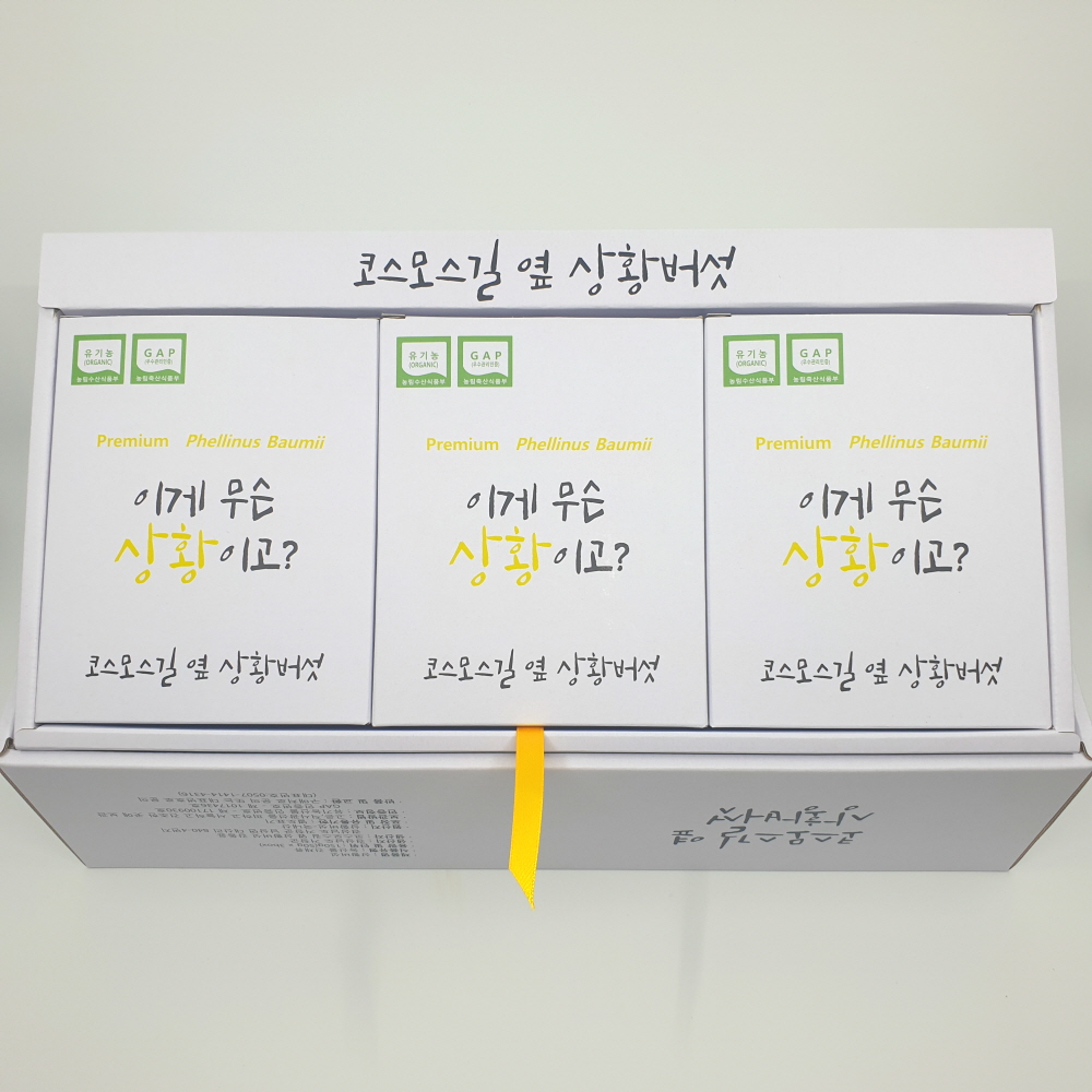 장수 상황버섯 선물세트 국내산 유기농 GAP 슬라이스 150g : 코스모스길 옆 상황버섯