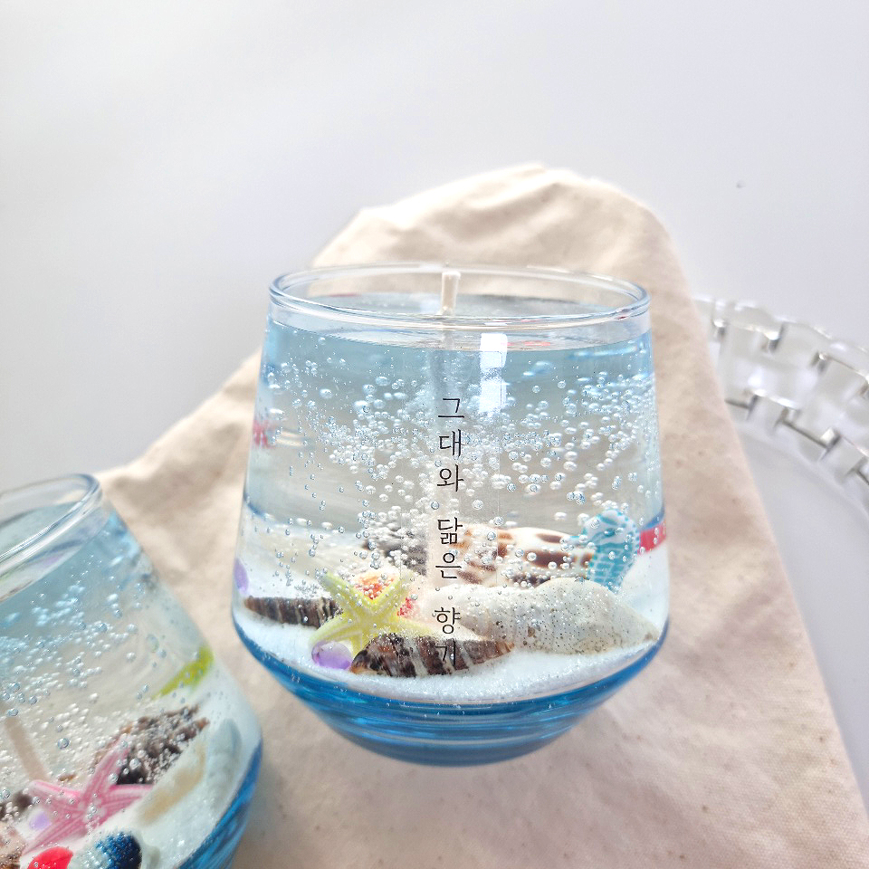 DIY상품 블루볼 (2set 키트) 투명 바다젤캔들  DIY 만들기 재료 : 달빛마녀캔들