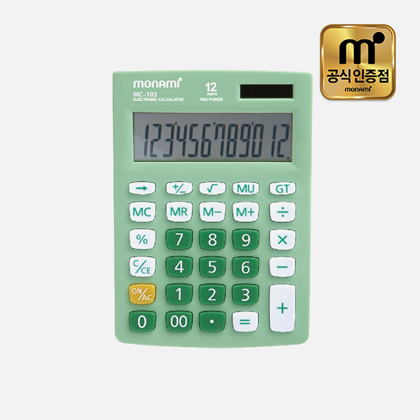 모나미 전자계산기 MC-103 데스크 사무용 회계 업무용 : 오피스존