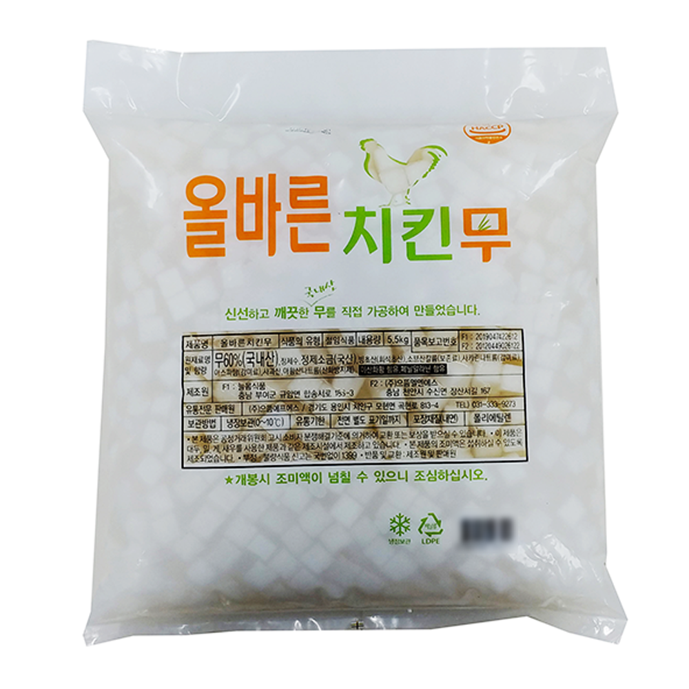 으뜸에프에스 올바른 치킨무 5.5kg : 푸드엔마트