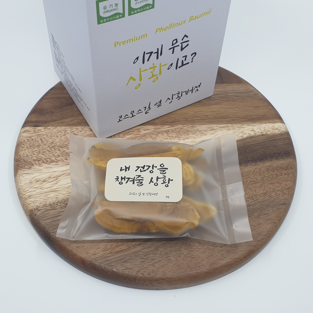 장수 상황버섯 선물세트 국내산 유기농 GAP 슬라이스 150g : 코스모스길 옆 상황버섯