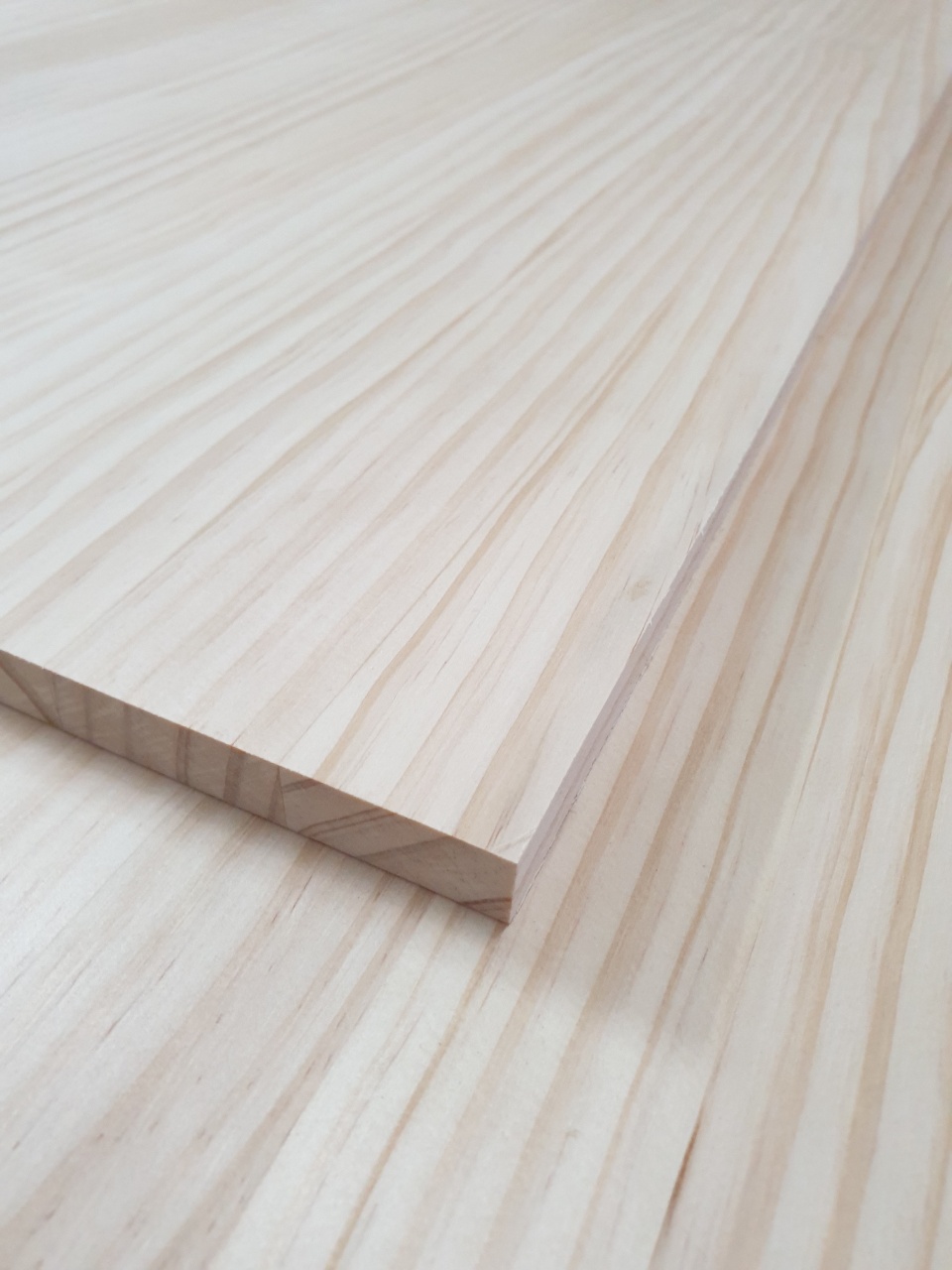 미송 한면무절 솔리드 집성목 15X1220X2440mm 라디에타파인 칠레송 뉴송 솔리드 옹이없는 DIY 집성판재 : 목클라우드