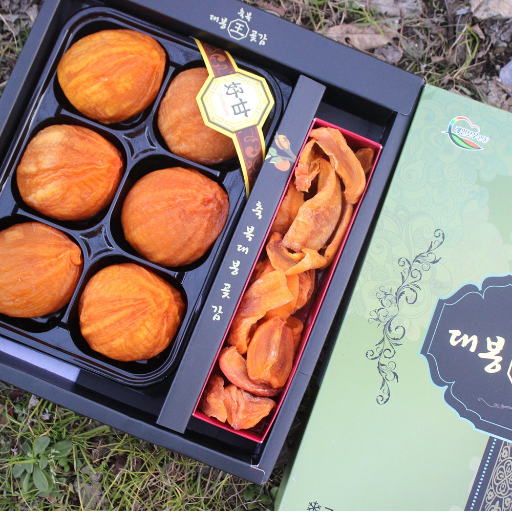 원뽀농원 영동 왕 대봉곶감 감말랭이 혼합세트 반건시 곶감 명절 선물세트 선물용 꽂감 : 원뽀농원