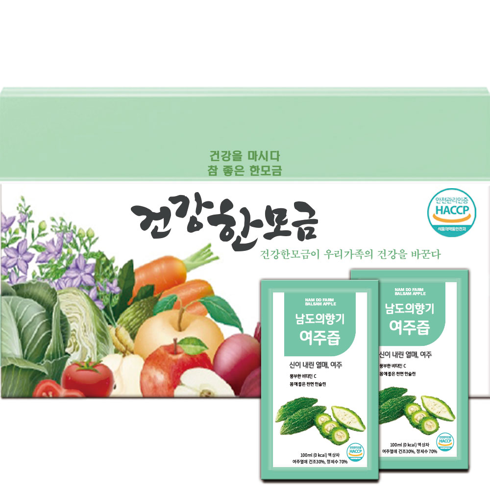 여주즙  국내산 100ml 50포+50포 : 남도의향기