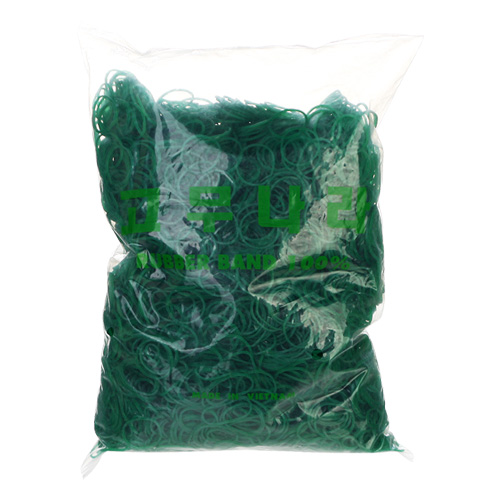 삼화 고무나라 고무줄 원밴드 1kg/초록색/롯드/파마 : 바이오메드