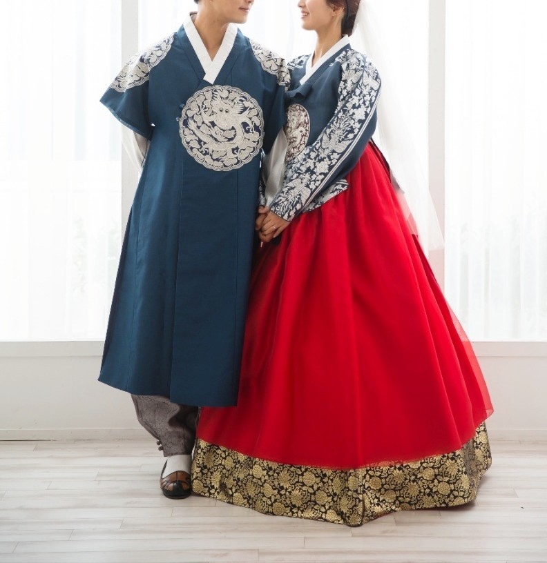 [대여]2인 신랑신부한복대여 커플한복 돌잔치 웨딩촬영한복 : 미다움