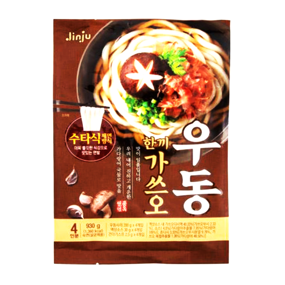 진주 한끼 가쓰오 우동 930g(4인분) 실온 간편식 야식 간식 분식 : 유진몰
