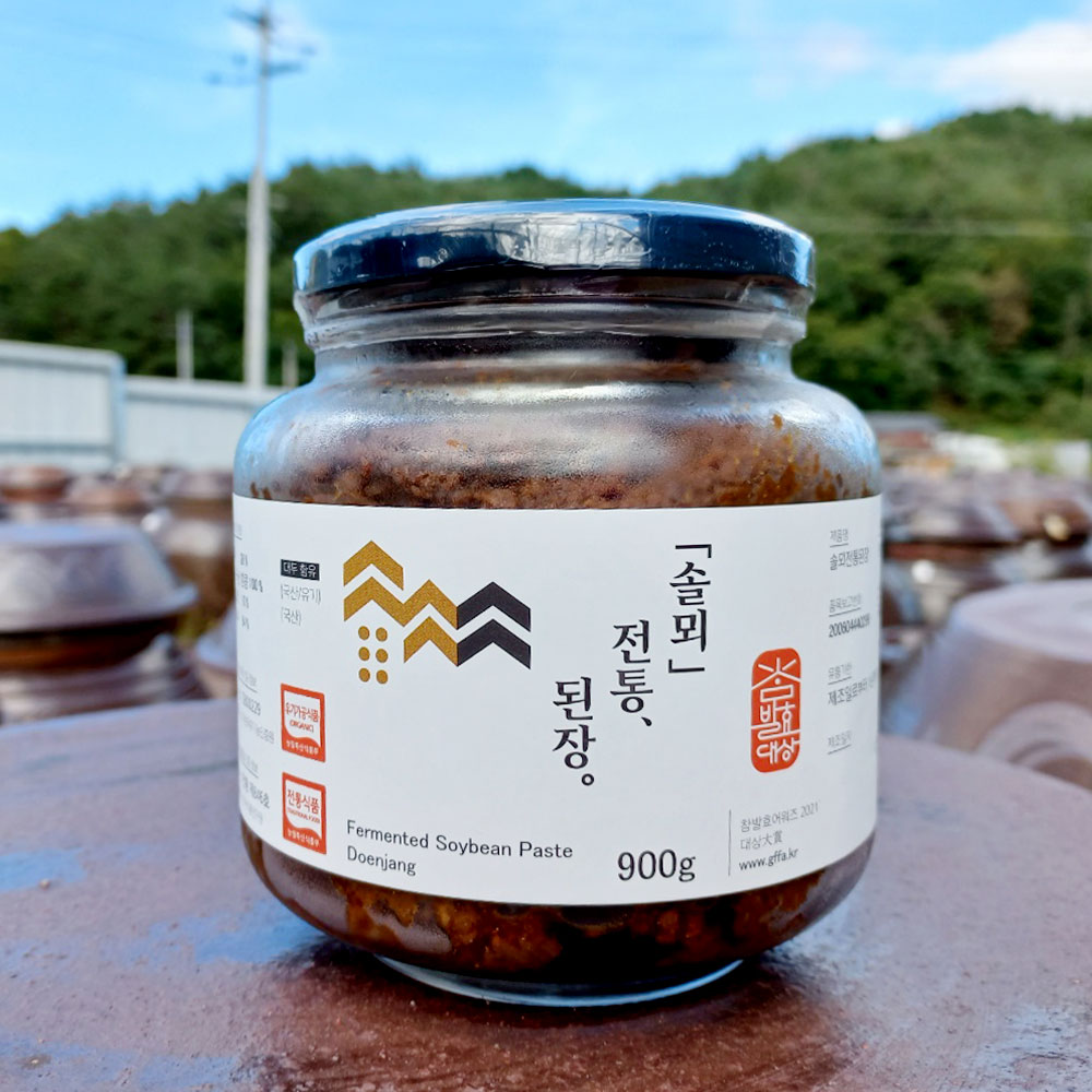 유기농 콩으로 만든 솔뫼 전통된장 900g : 청풍명월장터