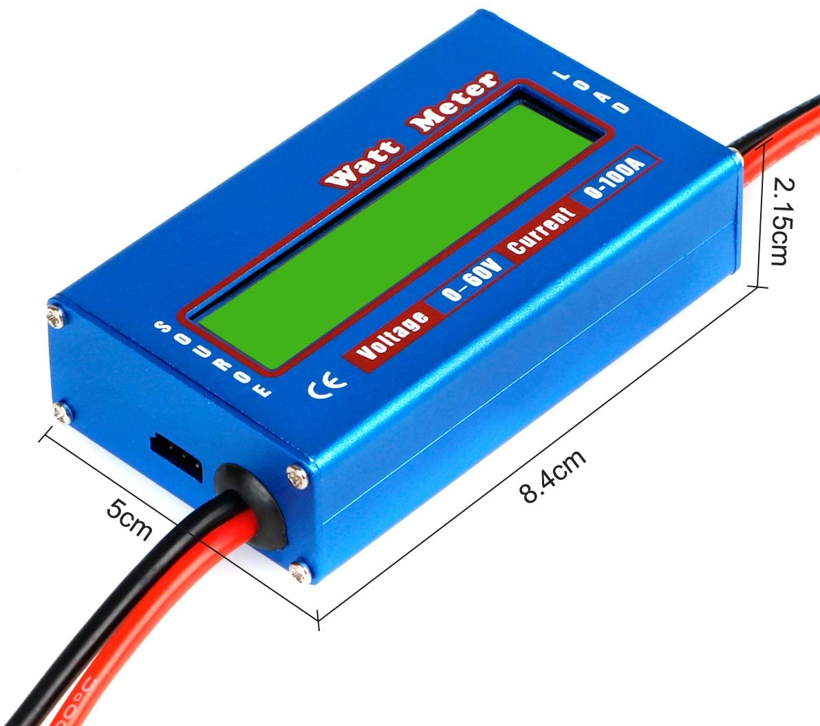 디지털 와트메타 Digital Wattmeter Watt Meter Power Meter DC 60V 100A Balance Voltage Battery Checker : 드론알씨랜드