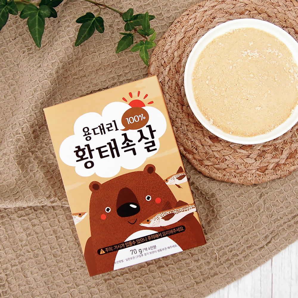 [바다모음] 산골어부 아기 이유식 재료 황태속살 70gx3개 : 산골어부
