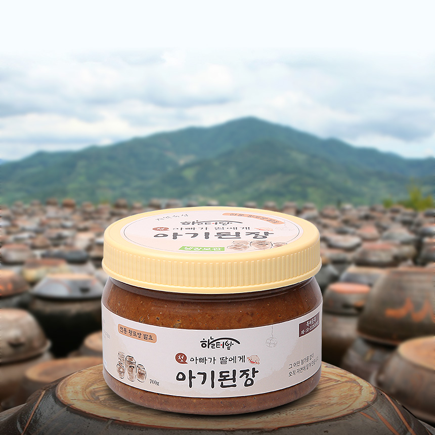 하늘터밭 국산콩 수제 아기 된장 700g : 하늘터밭