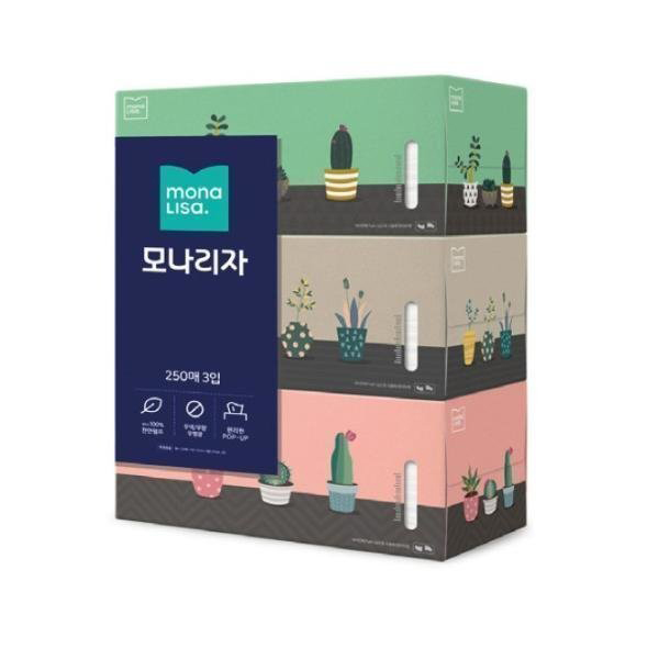 모나리자 벨라지오 각티슈 250매 3입 1팩(3입) : 주식회사 아이앤코