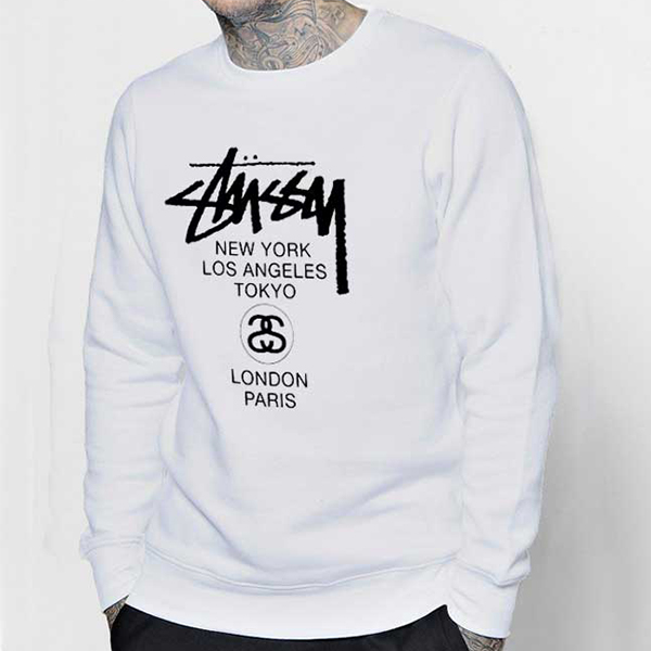 STUSSY WORLD TOUR CREW 월드투어 맨투맨 : 아메리칸스멜