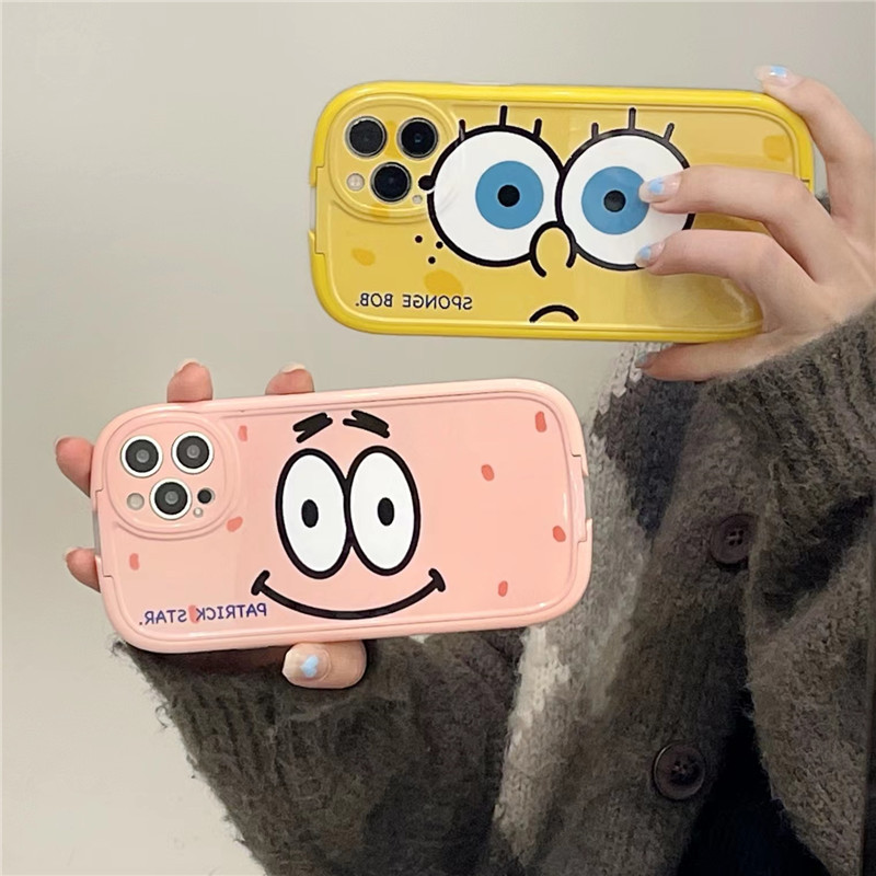 스폰지밥 애플폰 케이스 스텐드형 13pro/promax 12pro/promax : MONODIVA