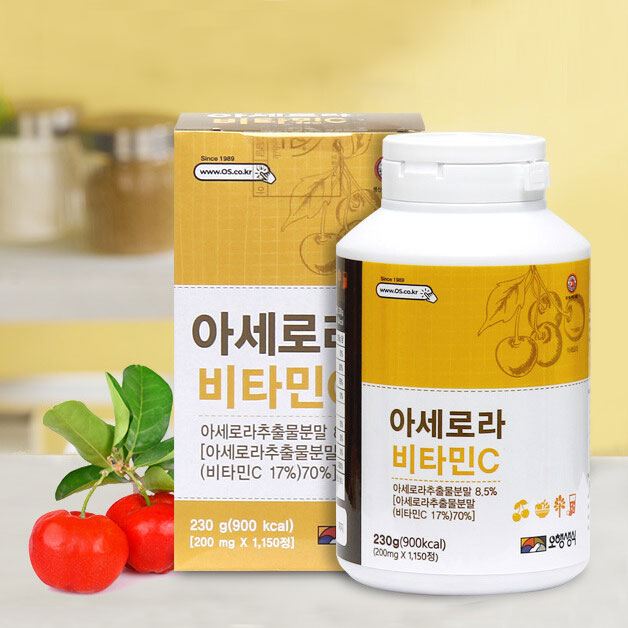밀그린 아세로라 비타민 C 230g 오행생식 : 밀그린