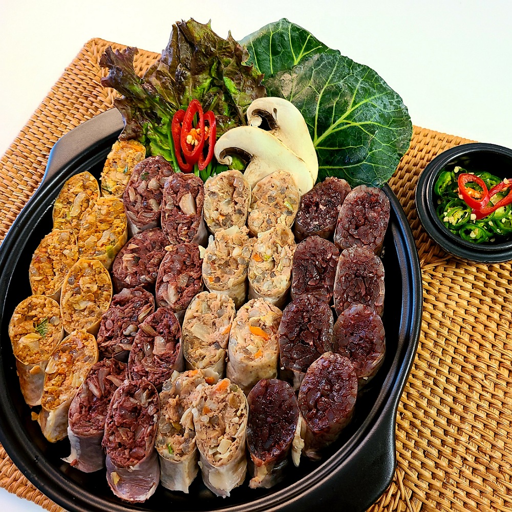 용인 백암 순대 토종 김치 백순대 찰순대 500g 1kg : 하울Food