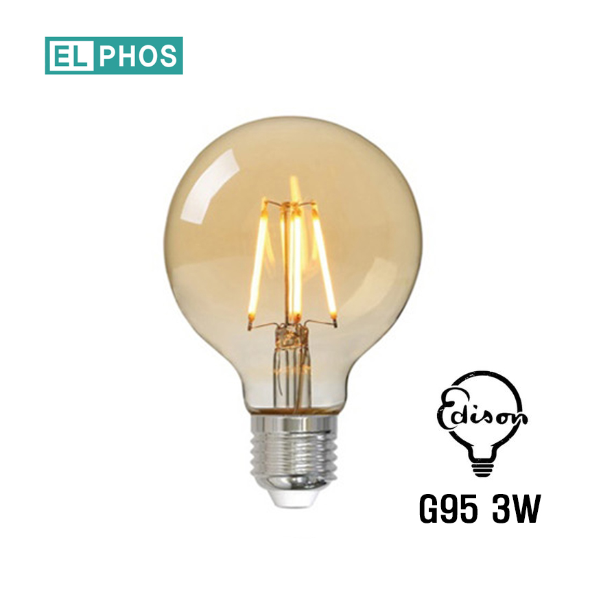 EL PHOS LED G95 볼구 에디슨전구 디자인전구 인테리어 조명  장식조명 : 신나라 우리하루