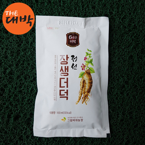 강원도 정선 6년근 장생더덕즙 100ml x 30포 선물용 : 더대박